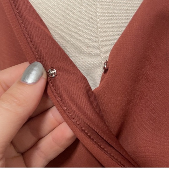 EXPRESS NWT SIZE S FAUX WRAP V-NECK PEPLUM TANK - Picture 6 of 11